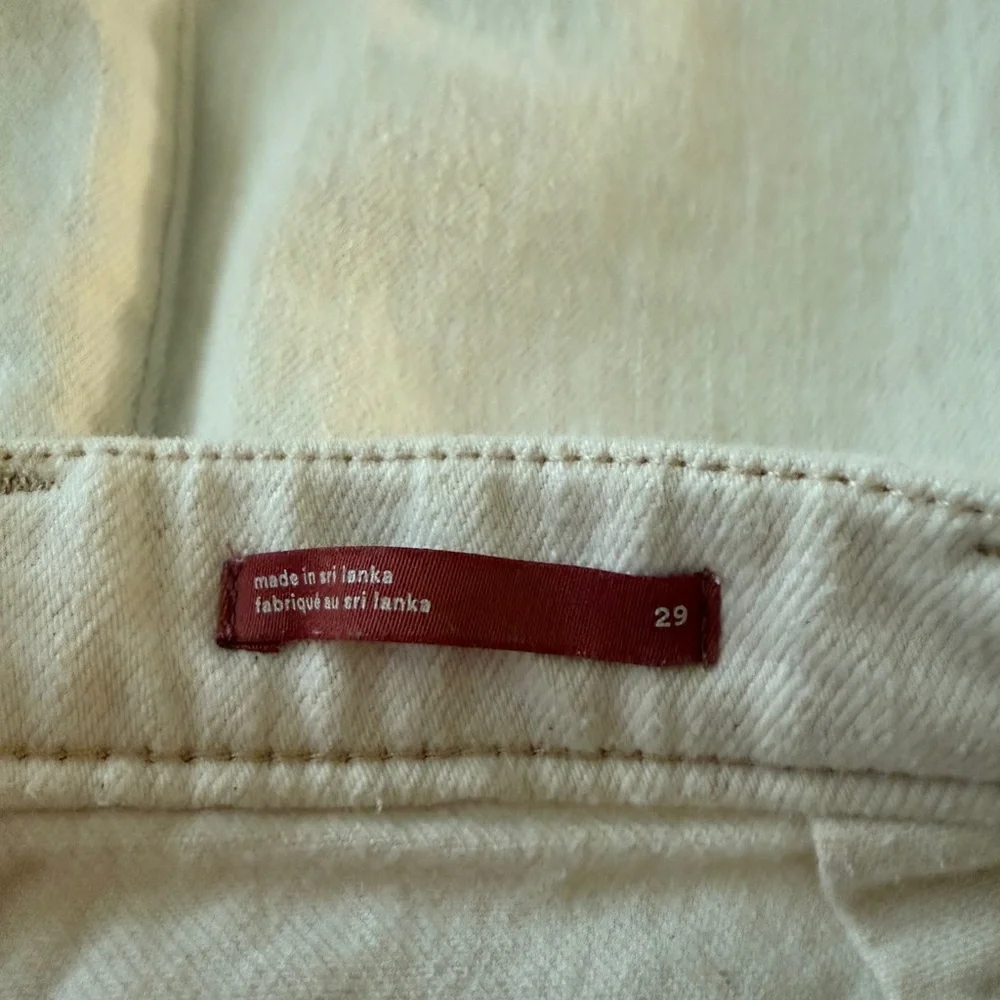 Pilcro Women's Cream Cotton Blend Shorts - - Picture 9 of 13